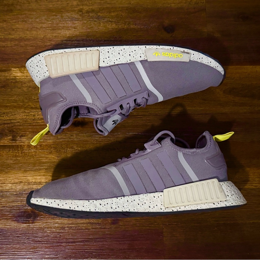 Adidas NMD R1 Trace Grey Yellow - Size 11.5 (13W) RARE Boost Yeezy Running